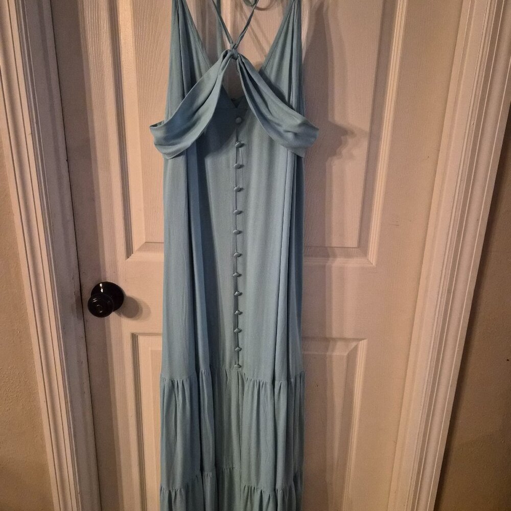 Shoe Dazzle Long Blue Dress XXL